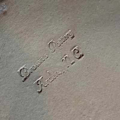 Local Brown’s Pottery Handled Mixing Bowl & Pie Plate (K-HS)