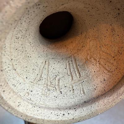 Set of Six Beautiful Blue Handmade Pottery Goblets by Arch Pike (K-HS)