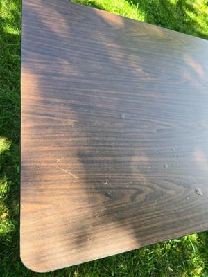 Folding wood grain table - no chairs
