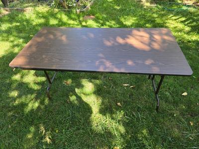 Folding wood grain table - no chairs