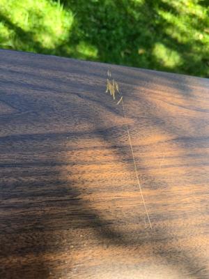 Folding wood grain table - no chairs