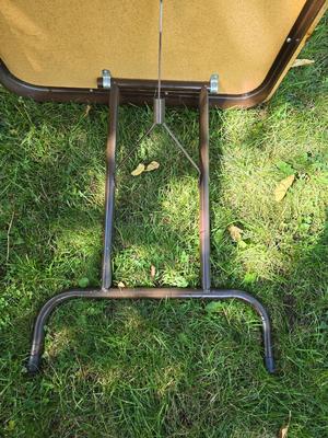 Folding wood grain table - no chairs