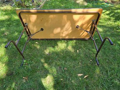 Folding wood grain table - no chairs