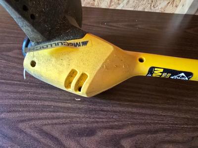 Electric weed eater, Loppers, and a bow saw
