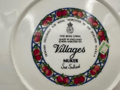 Royal Worcester ‘Muker’ Villages Plate – 1991 Sue Scullard