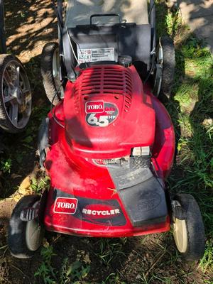 Toro GTS 6.5 lawn mower and Yard Machine 18" String trimming mower