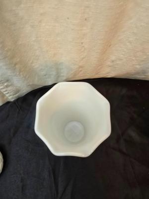 Milk Glass vases, bowls, and dishware