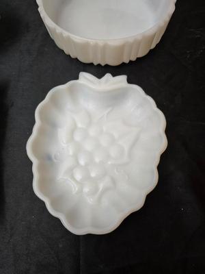 Milk Glass vases, bowls, and dishware