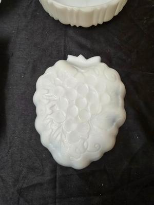 Milk Glass vases, bowls, and dishware