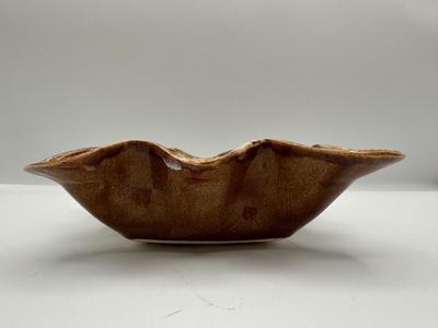 Signed Studio Pottery Bowl with Cross Motif