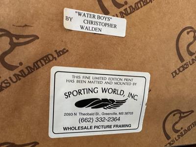 Christopher Walden Ducks Unlimited “Water Boys” — Signed & Numbered
