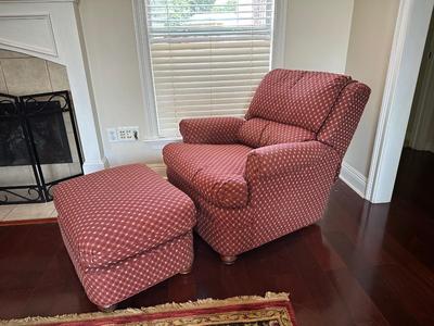 Fairfield Upholstered Chair & Ottoman (See Details)