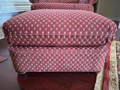 Fairfield Upholstered Chair & Ottoman (See Details)