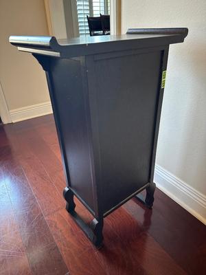 Asian-Style Black Lacquer Cabinet