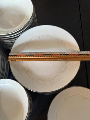Sale Photo Thumbnail #2496: 12 dinner plates 12 bowls 12 plates 12 bread plates 12 small bowls