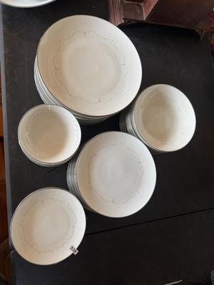 Sale Photo Thumbnail #2489: 12 dinner plates 12 bowls 12 plates 12 bread plates 12 small bowls