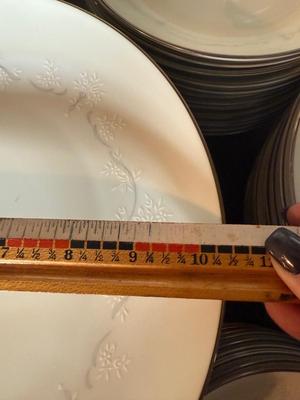 Sale Photo Thumbnail #2492: 12 dinner plates 12 bowls 12 plates 12 bread plates 12 small bowls
