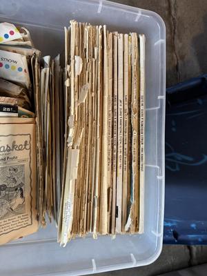 VINTAGE SEWING PATTERNS AND CRAFT INSTRUCTION PAMPHLETS