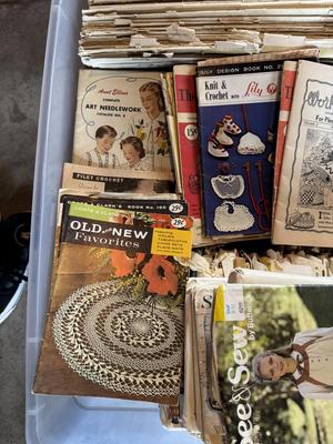 VINTAGE SEWING PATTERNS AND CRAFT INSTRUCTION PAMPHLETS