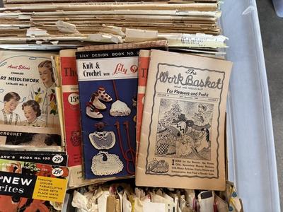 VINTAGE SEWING PATTERNS AND CRAFT INSTRUCTION PAMPHLETS