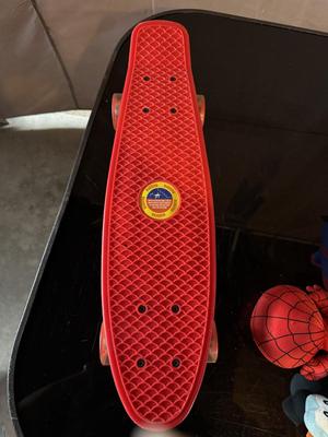 PLUSH TOYS AND A LIGHT UP SKATEBOARD