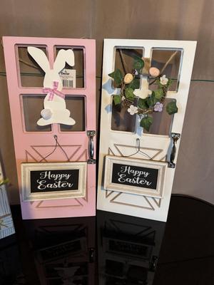 NEW FLUFFY BUNNY NIGHT LIGHTS AND OTHER EASTER DECORATIONS