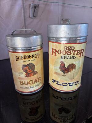 MINIATURE TEA SETS AND 2 TINS