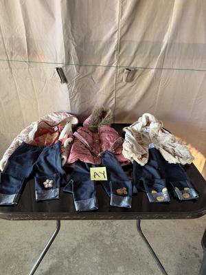 GIRLS SIZE 4 JACKETS, JEANS AND SHIRTS