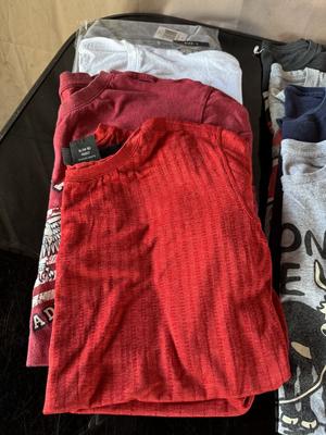 MEN'S SHIRTS (L) SHOES AND HOODIE