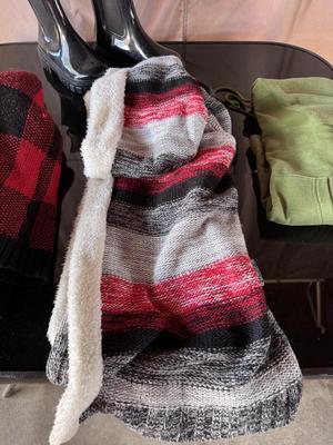 LADIES BOOTS, SWEATERS AND HOODIE