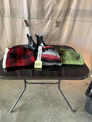 LADIES BOOTS, SWEATERS AND HOODIE