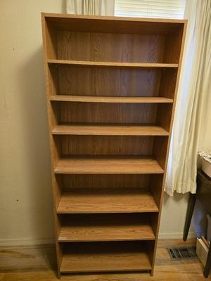 71" tall adjustable shelf bookshelf