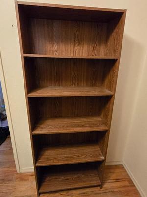 72" adjustable shelf bookshelf