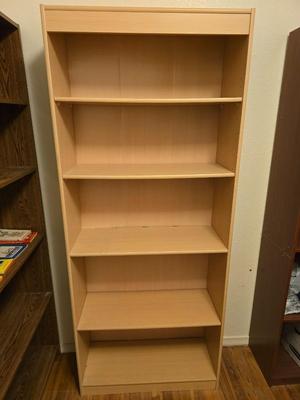 71" tall bookshelf with adjustable shelves