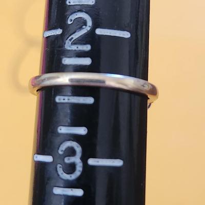 TWO 10k Yellow Gold Rings - 2.2 grams size 2.5, 5