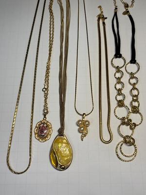 Gold-tone necklaces (incl Lia Sophia)