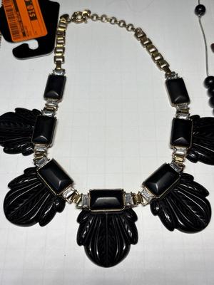 5 black necklaces