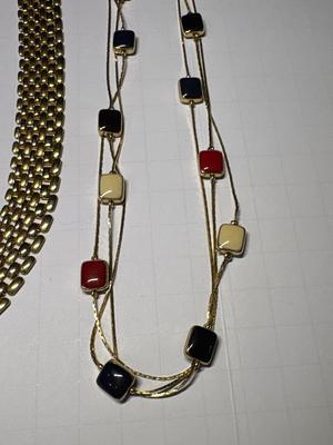 3 gold necklaces