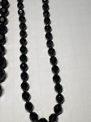 3 black necklaces