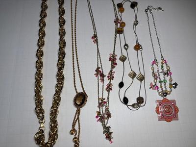 5 necklaces