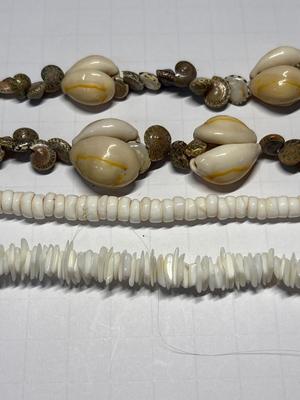 3 shell necklaces