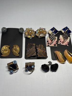 Vintage clip-on earrings