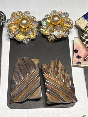 Vintage clip-on earrings