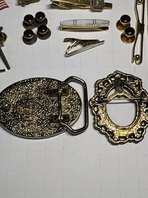 Men’s jewelry, belt buckle & pins