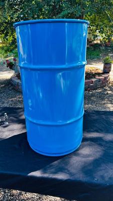 STEEL GULF 16 GALLON TRASH CAN