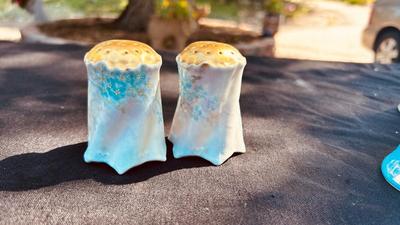 HAND PAINTED ASIAN CHEFS, MILK GLASS AND MORE SALT AND PEPPER SHAKERS