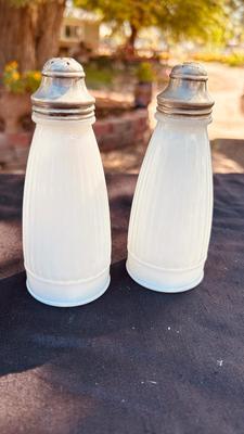 HAND PAINTED ASIAN CHEFS, MILK GLASS AND MORE SALT AND PEPPER SHAKERS