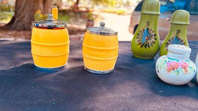 VINTAGE SALT AND PEPPER SHAKERS