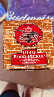 KEVIN HARVICK & NEON BUDWEISER SIGNS, 1940 DIE CAST PICK UP AND MORE!