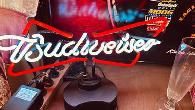 KEVIN HARVICK & NEON BUDWEISER SIGNS, 1940 DIE CAST PICK UP AND MORE!
